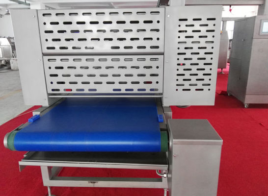 購入 フラットブレッドのこね粉の処理のための4500 Kg/Hr容量のHeatableカッターのこね粉のラミネータ機械 オンライン製造