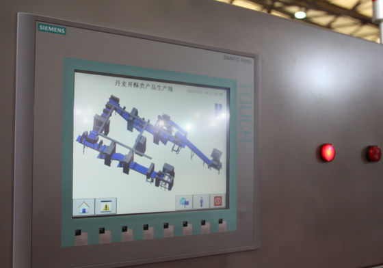 購入 Siemensは高精度な回転システムが付いているクロワッサンの生産ラインを制御しました オンライン製造