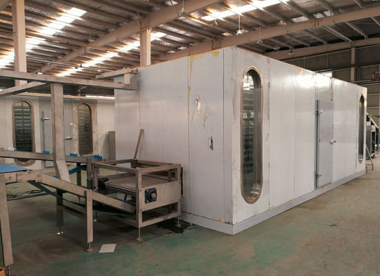 購入 1200のkg /h-1500kg/hの自動凍結のこね粉のラミネータ機械、臨時雇用者が付いている機械を作るパフペーストリー。- 40 ℃の オンライン製造