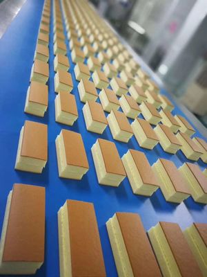 購入 生産のサンドブラスティングを提供する600のKg /Hr容量のケーキの生産ライン デッサン オンライン製造
