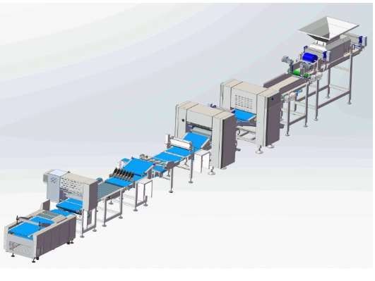 購入 Ciabatta 1000kg/HrのChunkerの産業パン屋装置 オンライン製造