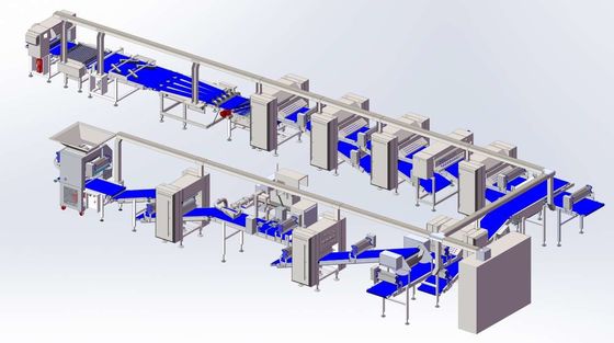 購入 多様のZKS850ペストリーの薄板になるライン/容量1200kg/hrは付属品およびauto.panning機械を構成する オンライン製造